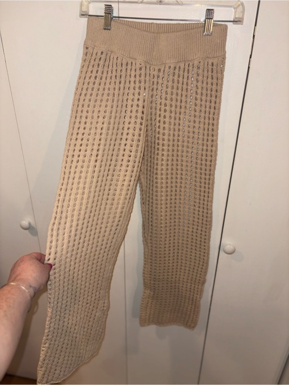 Free People Beach Crochet Pants Swim Cover Up Size XS - Picture 1 of 4
